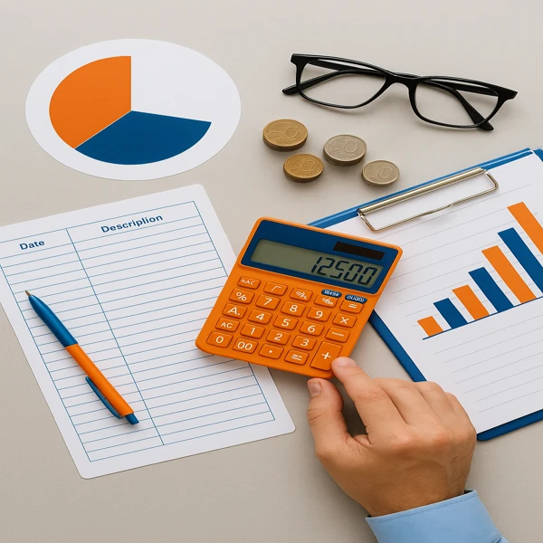 accountant-female-CandA-logo Tax advisor with branded shirt